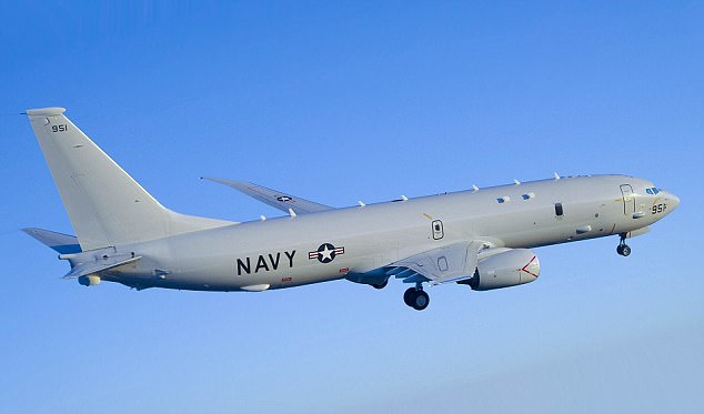 The Pentagon reported one of its Boeing P-8