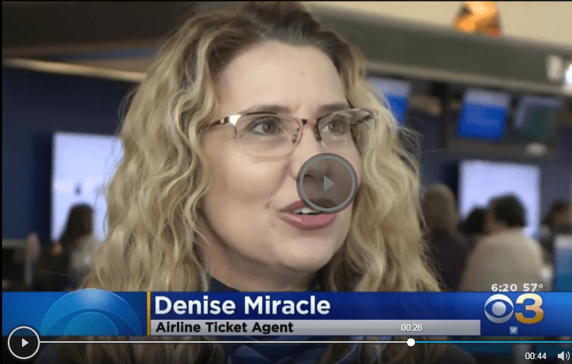 Denice Miracle, American Airlines agent at California's Sacramento International