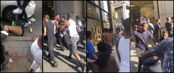 weekend violence on and near the Magnificent Mile