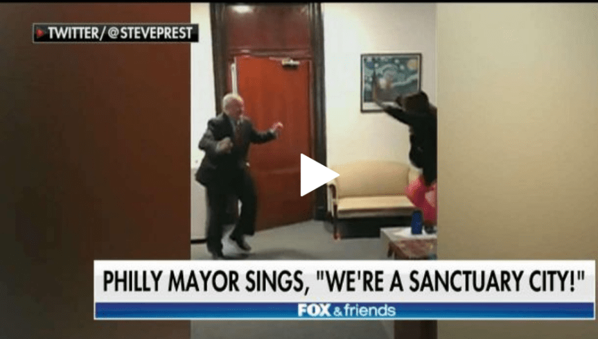 Mayor dances over Philly's sanctuary city status. PAMayor