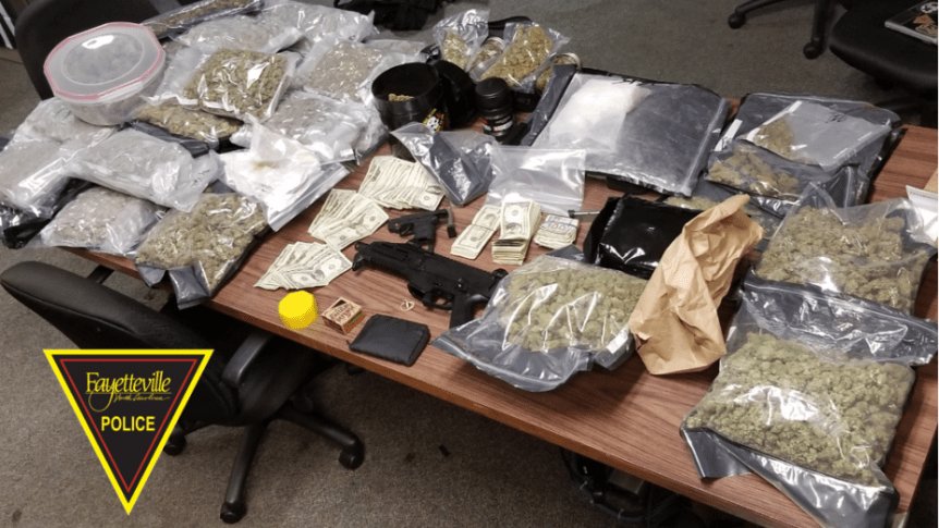 North Carolina investigators seized 100 pounds of marijuana and $70,000 in cash