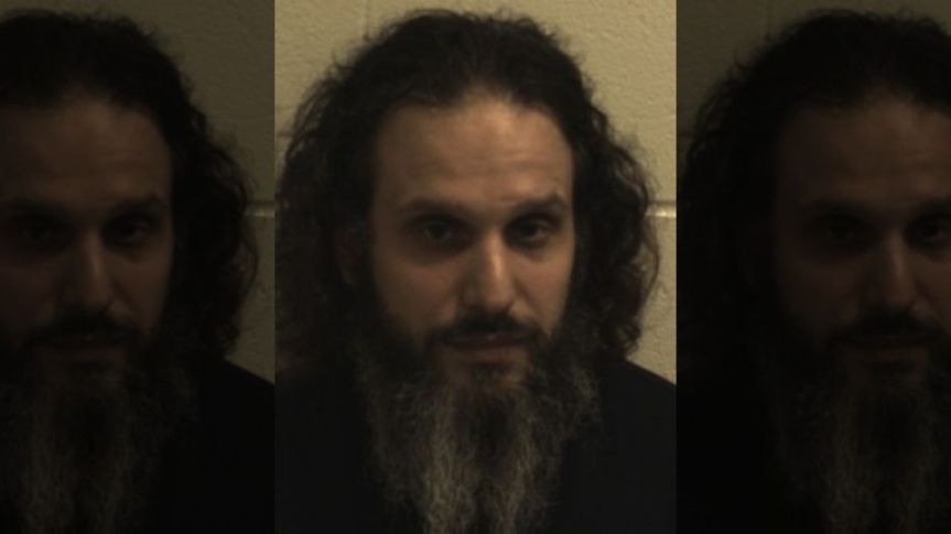 Eric Stagno, 34, was allegedly caught working out naked