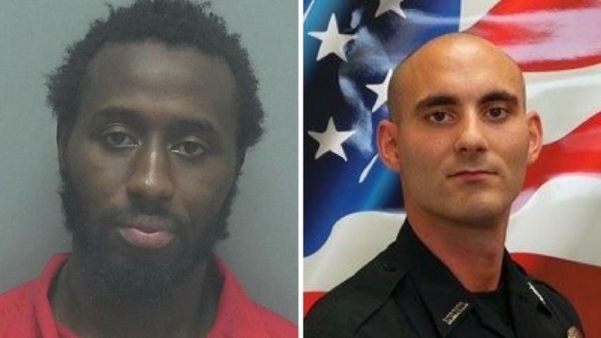 Wisner Desmaret, left, is accused of shooting Officer Adam Jobbers-Miller in the head.