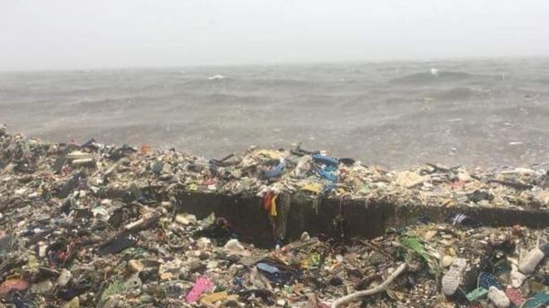 Waves of garbage are seen in the Philippines' Manila Bay