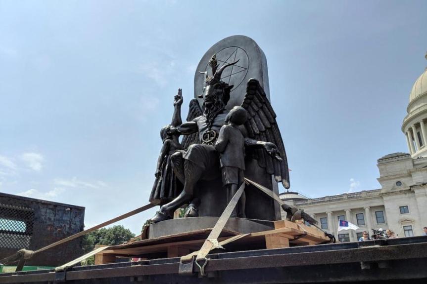 The Satanic Temple unveils its statue of Baphomet,
