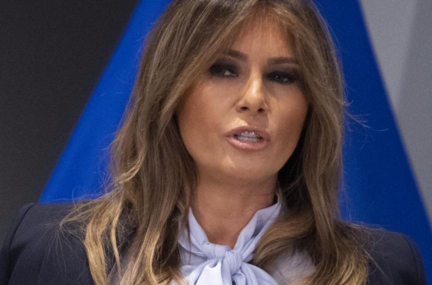 First lady Melania Trump speaks at a cyber-bullying summit