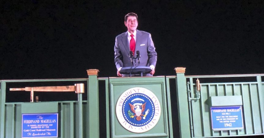 Former President Ronald Reagan, hologram