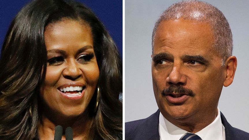 Michelle Obama and Eric Holder