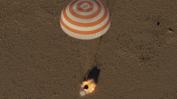 The Soyuz MS-08 spacecraft