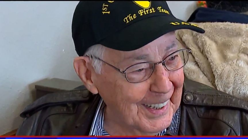 Ernie, a 92-year-old veteran