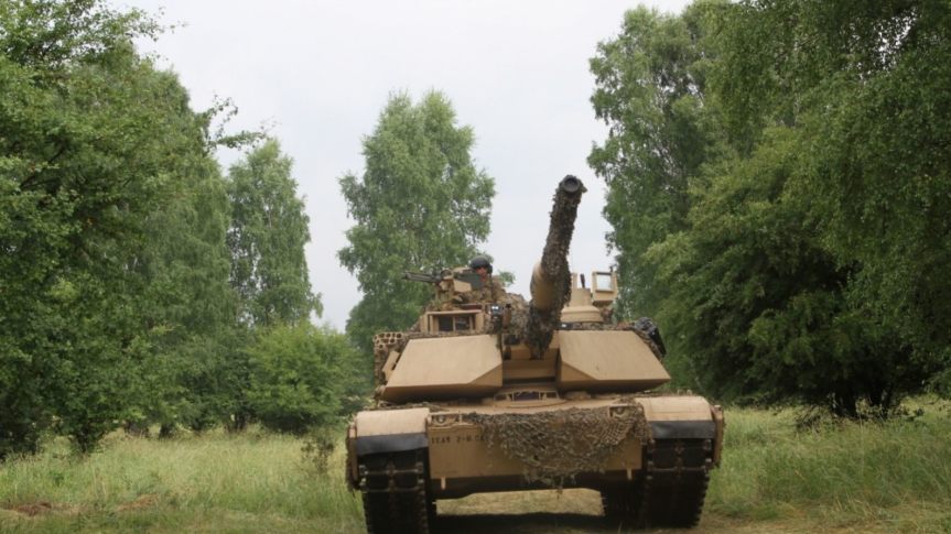 File photo - Tank crewmen from Bravo Company “Eager Arms”, 2nd Battalion, 8th Regiment, 1st Armored Brigade Combat Team,