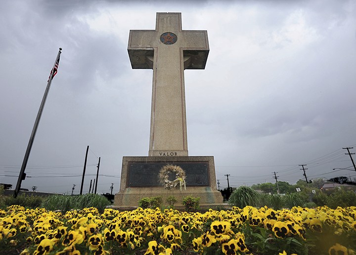 War I memorial cross is pictured in Bladensburg, (Algerina Perna /The Baltimore Sun via AP, File)