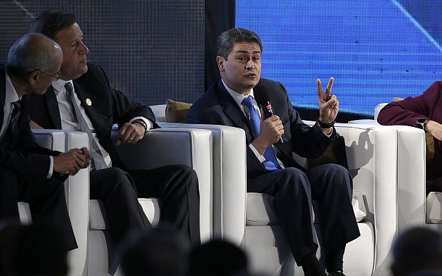 Honduras' President Juan Orlando Hernandez