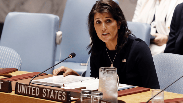 U.S. Ambassador Nikki Haley 