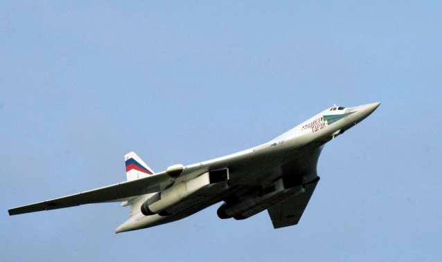  File photo, a supersonic Tu-160 