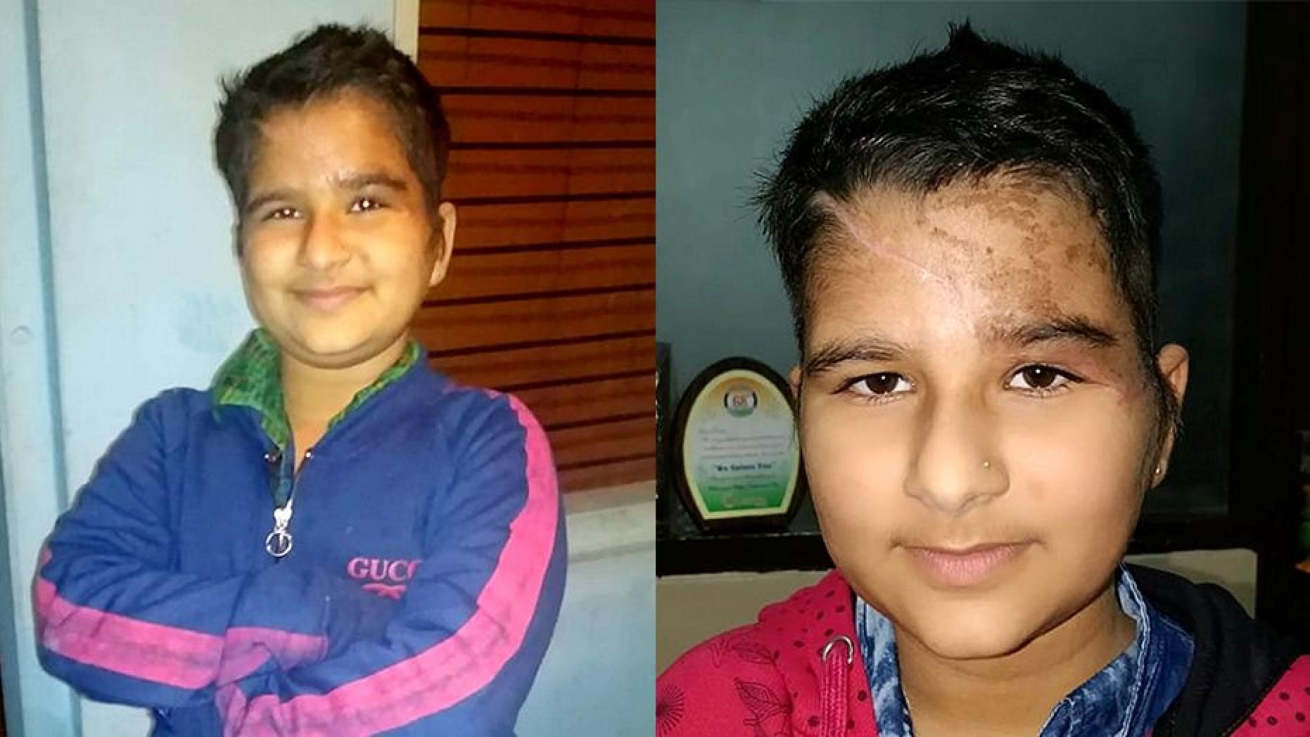 Kushpreet Kaur, aged nine,