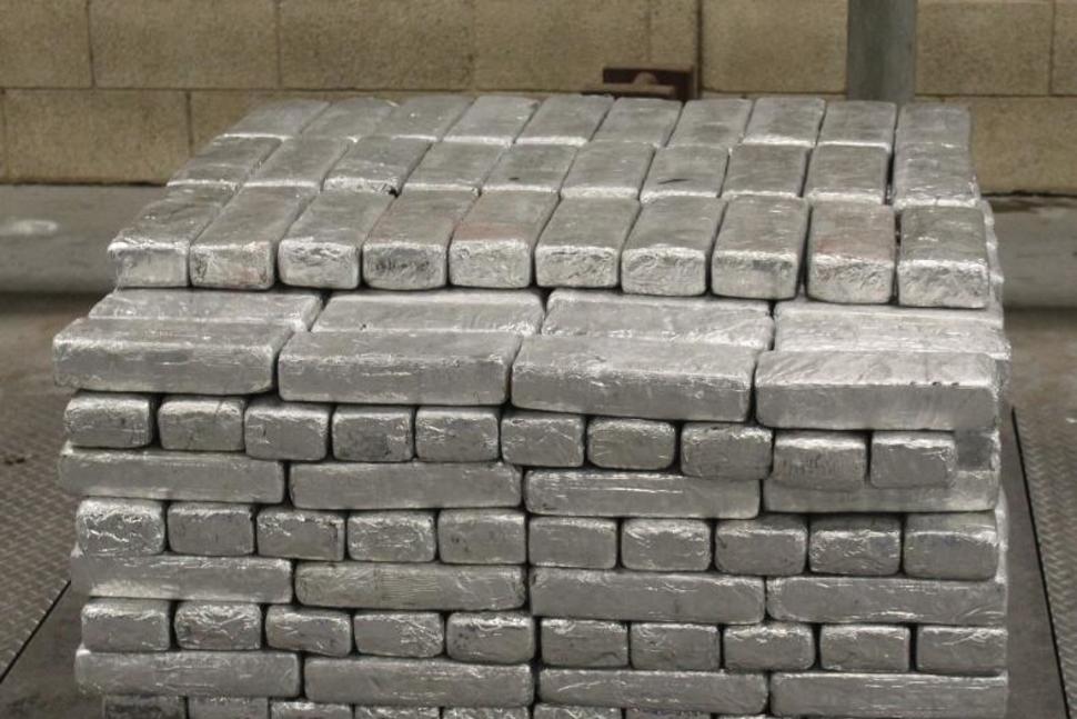 Packages containing 906 pounds of methamphetamine