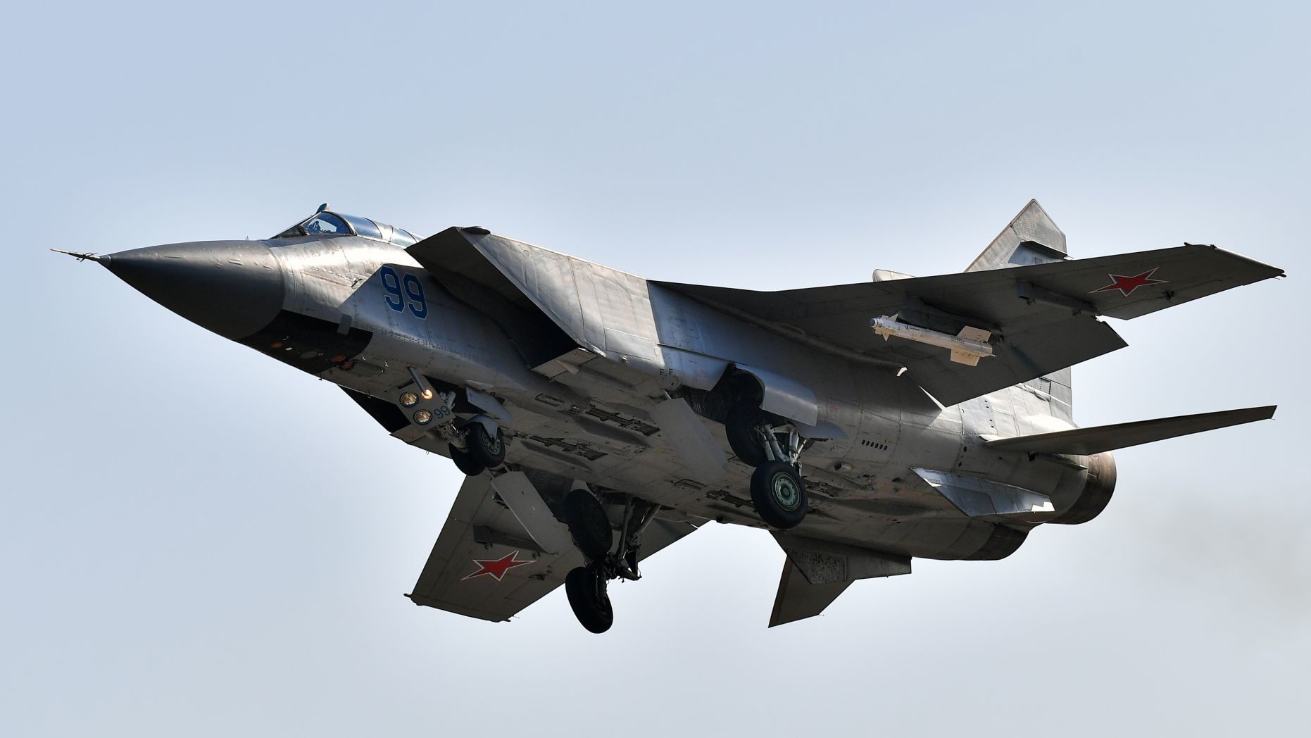 File photo -A Mikoyan MiG-31BM interceptor aircraft