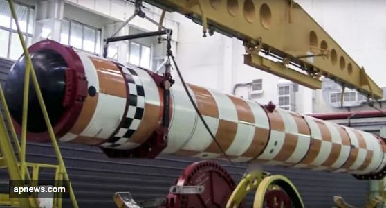 A Russia's Poseidon nuclear-powered underwater drone