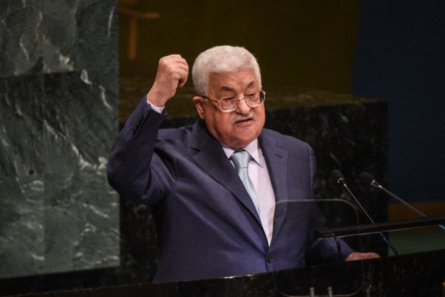 Palestinian Authority President Mahmoud Abbas.