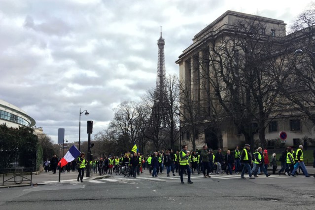 "Yellow vest" protestors 