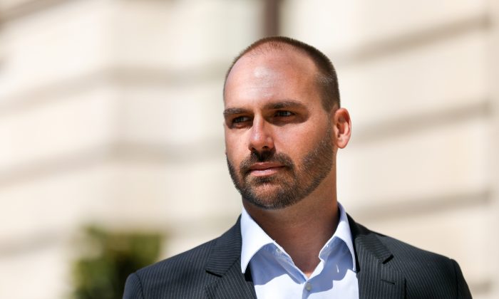 Eduardo Bolsonaro, Brazilian congressman and son of Brazil's President Jair Bolsonaro,