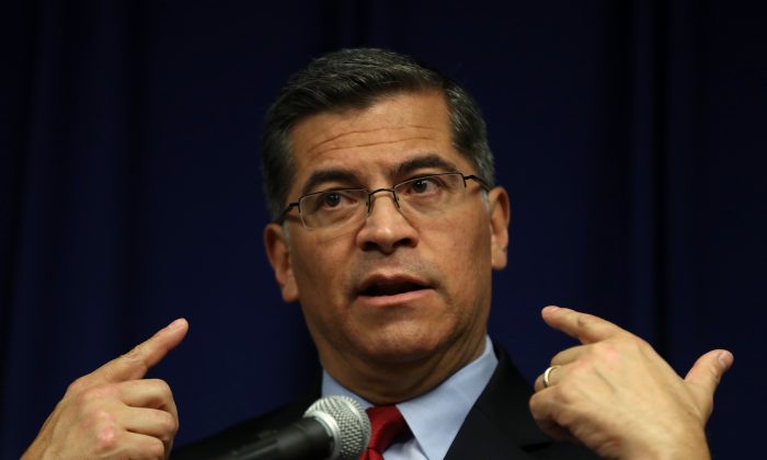 California Attorney General Xavier Becerra 