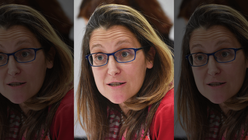 Canada's Foreign Minister Chrystia Freeland