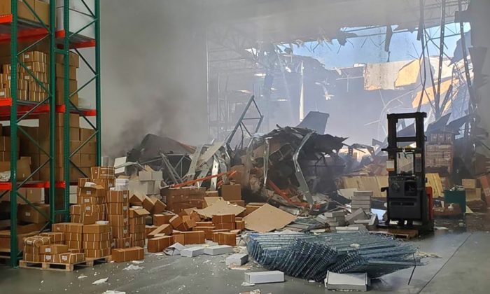 An F-16 fighter jet crashed