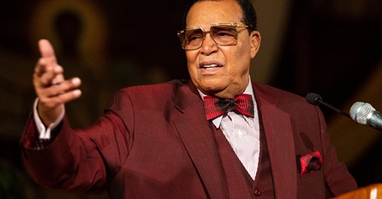 The Nation of Islam leader Louis Farrakhan