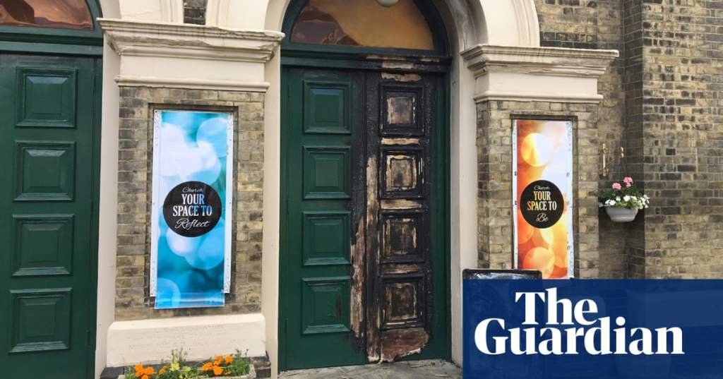 The doors of Cann Hall and Harrow Green Baptist church