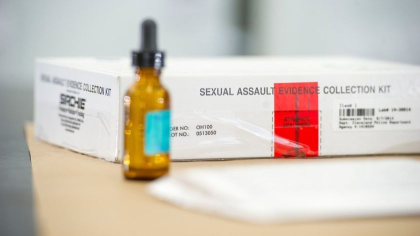 A rape evidence collection kit.