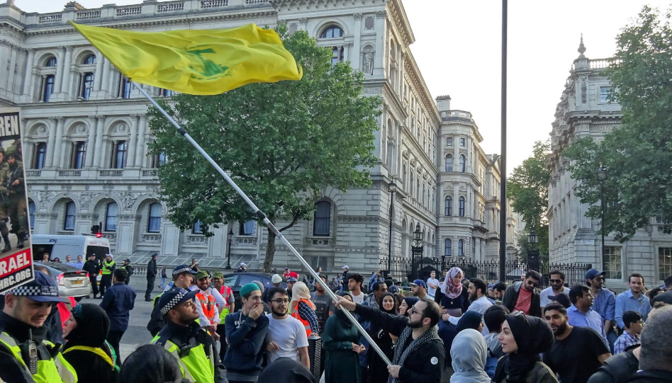 London Al Quds March Hezbollah; June 10, 2018. (David Holt/Flickr)