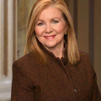 Republican Marsha Blackburn represents Tennessee in the United States Senate.