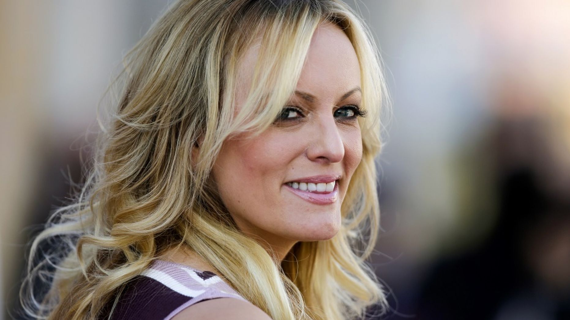 Adult film actress Stormy Daniels attends the opening of an adult entertainment fair in Berlin last year.