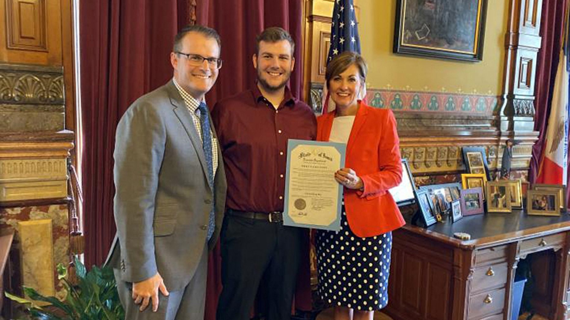 Saturday, Sept. 28, 2019, is "Carson King Day" in Iowa.