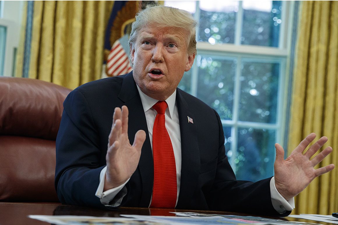 President Donald Trump told reporters, "Boris is a friend of mine, and he's going at it. There's no question about it."