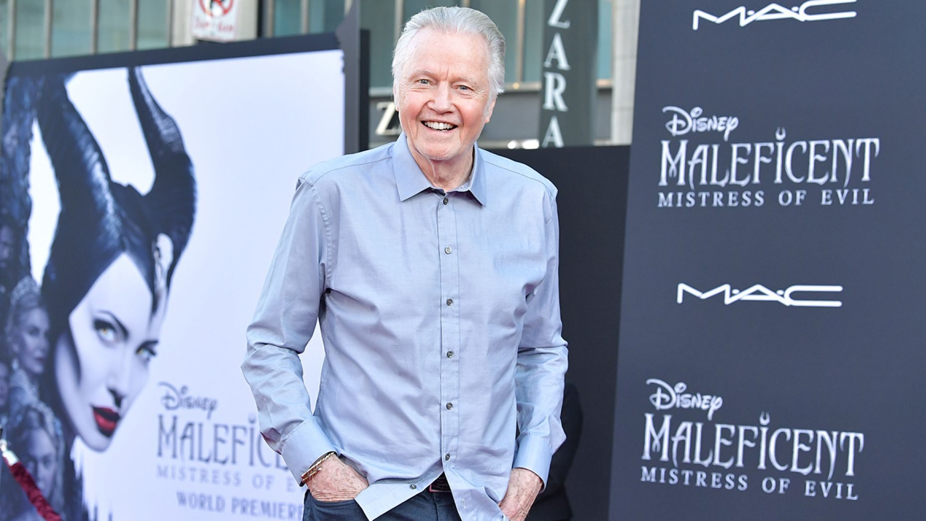 Jon Voight freely talked politics while attending the World Premiere of Disney's "Maleficent: Mistress Of Evil" at El Capitan Theatre on September 30, 2019 in Los Angeles, California. 