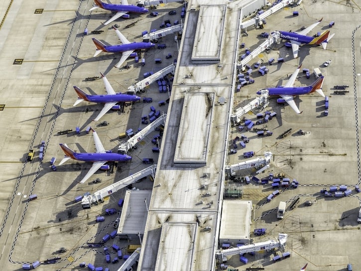 Police and fire officials were dispatched to a report that a piece of luggage exploded at Midway International Airport in Chicago on Oct. 21, 2019. 