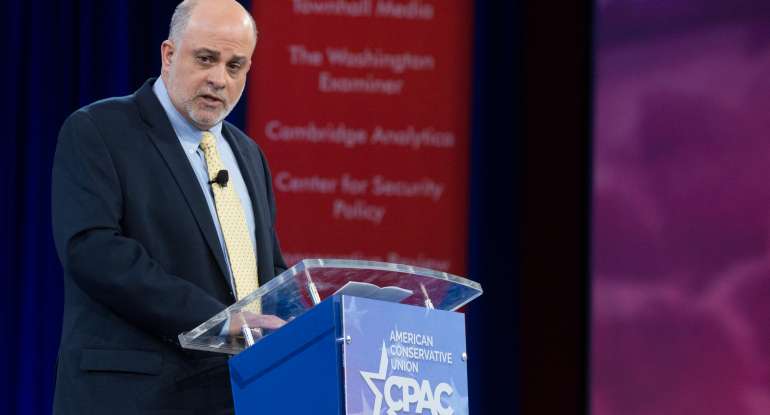 Conservative radio show host Mark Levin speaks during the annual Conservative Political Action Conference (CPAC) 
