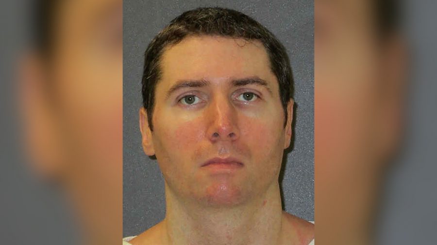 This undated photo provided by the Texas Department of Criminal Justice shows Justen Hall.