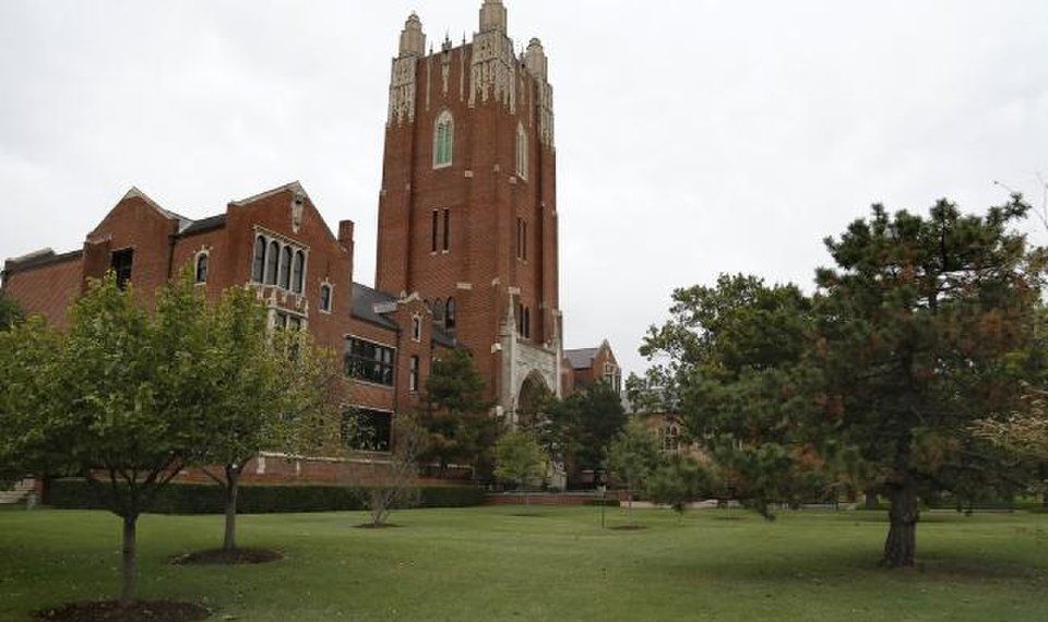 The administration building is pictured on the campus of Oklahoma City University in 2016.