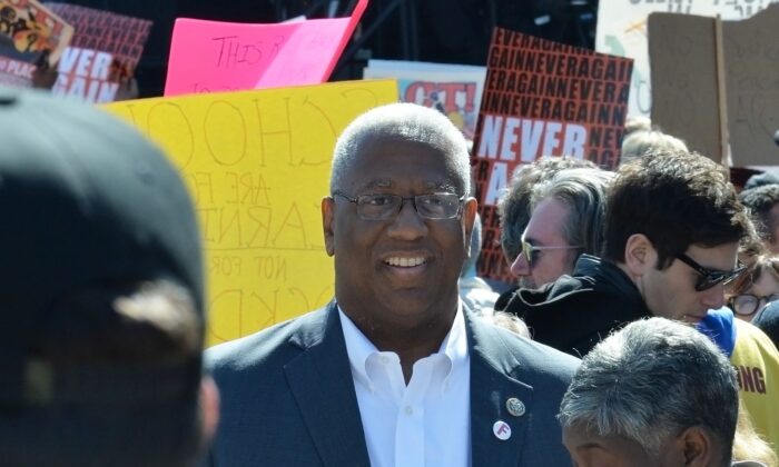 Rep. Donald McEachin (D-Va.) attends the March for Our Lives Rally in Washington on March 24, 2018.