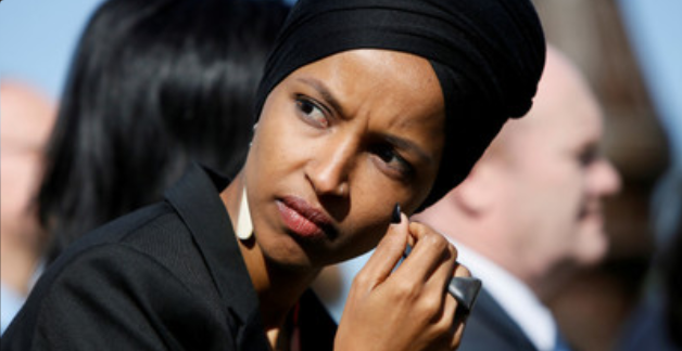 Rep. Ilhan Omar (D-MN) participates in a news conference outside the U.S. Capitol in Washington, US, April 10, 2019