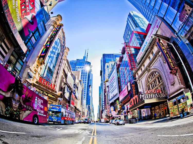 Times Square and 42nd Street in New York City.

Stuart Monk / Shutterstock.com