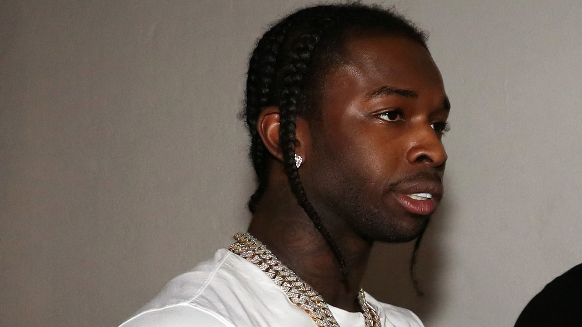 Pop Smoke attends Trey Songz ; 50 Cent Host The Big Game Weekend 2020 at Cameo on February 1 in Miami, Fla. 