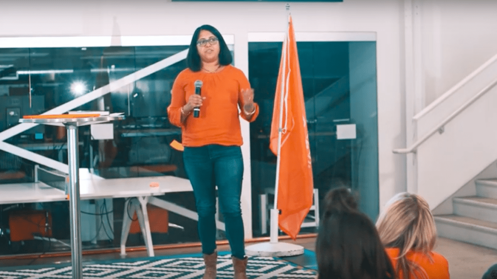 (Screenshot via Women Who Startup / Youtube)