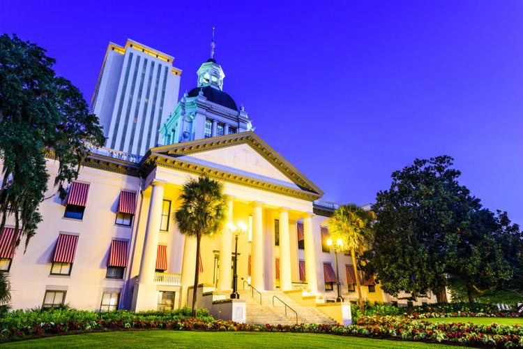 The Florida State Capitol buildings (Old Capitol in foreground) in Tallahassee, Florida.  

Shutterstock photo
