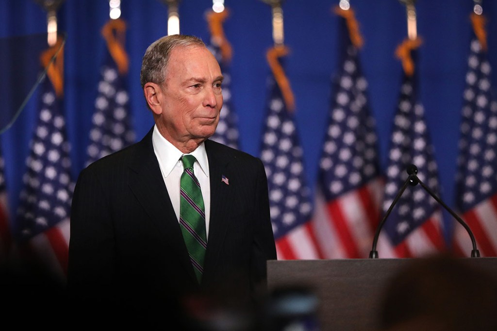 Former Democratic presidential candidate Mike Bloomberg. | Spencer Platt/Getty Images