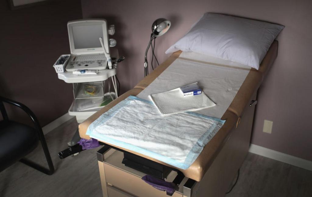 An ultrasound machine at a women's clinic for examining pregnant women
(Scott Olson/Getty Images)
